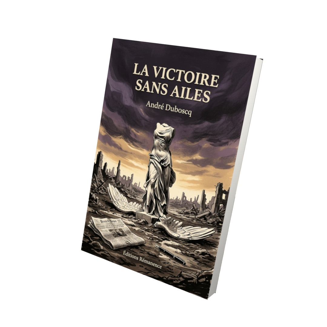Livre La Victoire sans ailes par André Duboscq - Vue 3D - Editions Remanence