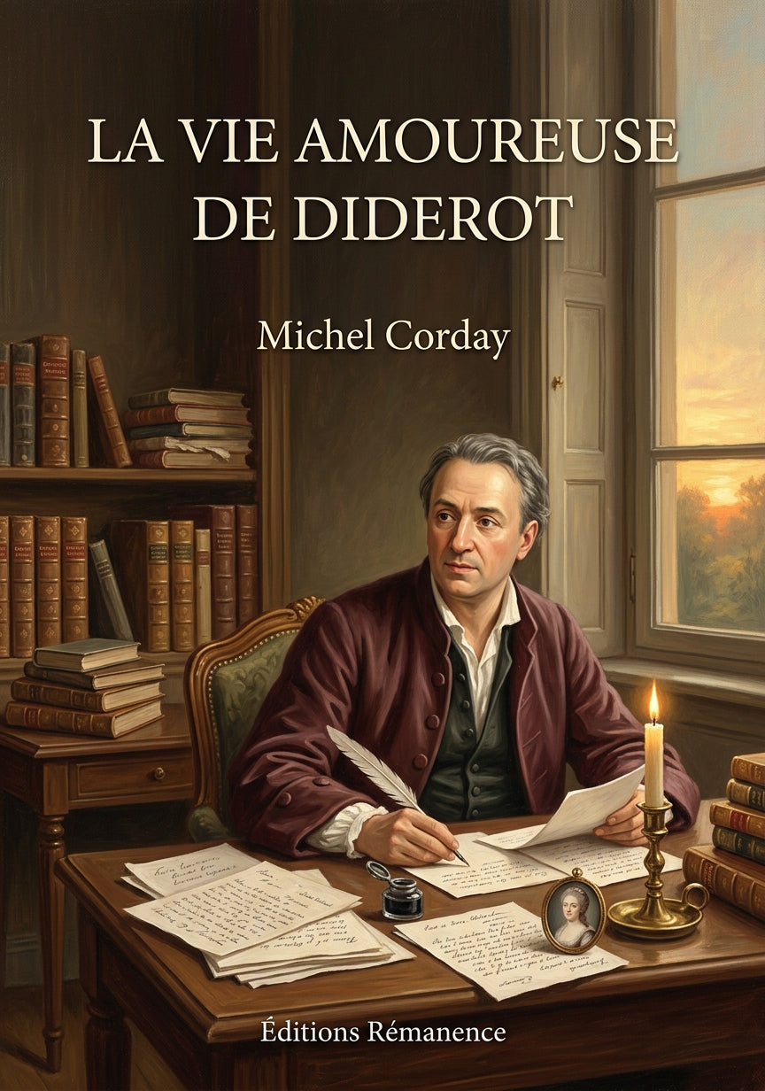 Livre La Vie amoureuse de Diderot par Michel Corday - Couverture - Editions Remanence