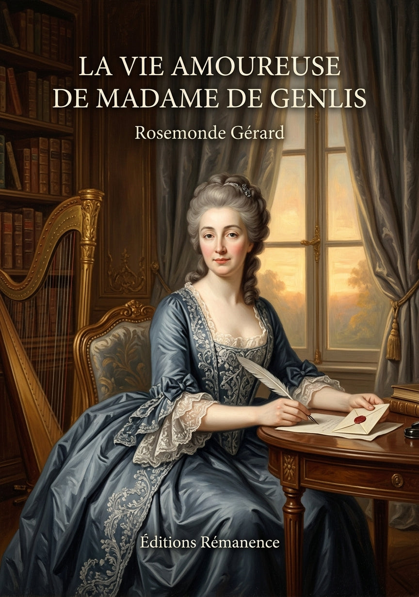 Livre La Vie amoureuse de Madame de Genlis par Rosemonde Gérard - Couverture - Editions Remanence