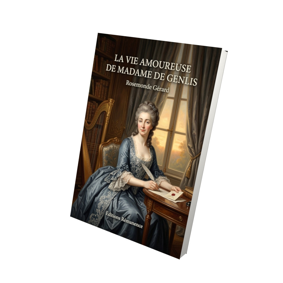 Livre La Vie amoureuse de Madame de Genlis par Rosemonde Gérard - Vue 3D - Editions Remanence