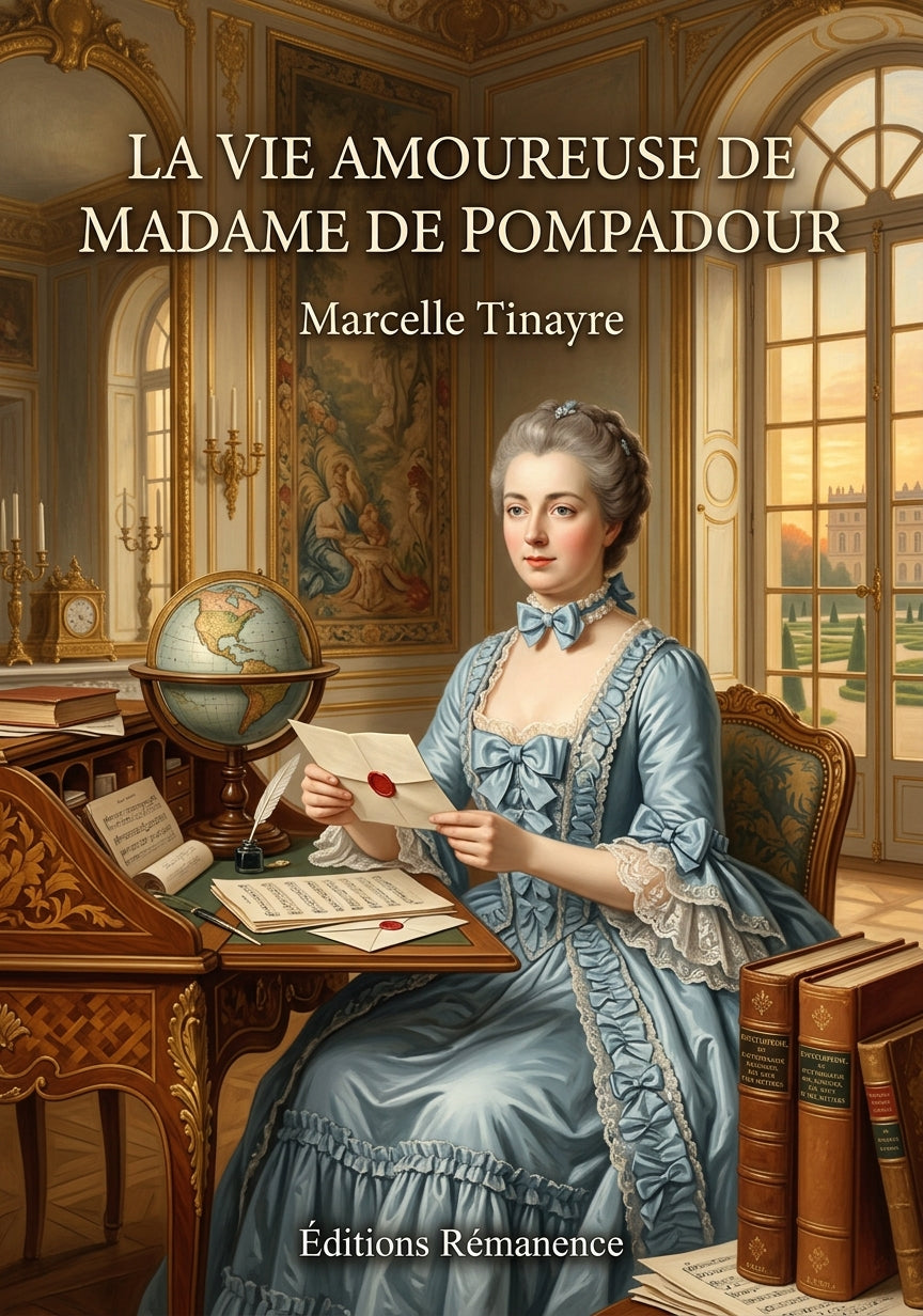 Livre La Vie amoureuse de Madame de Pompadour par Marcelle Tinayre - Couverture - Editions Remanence