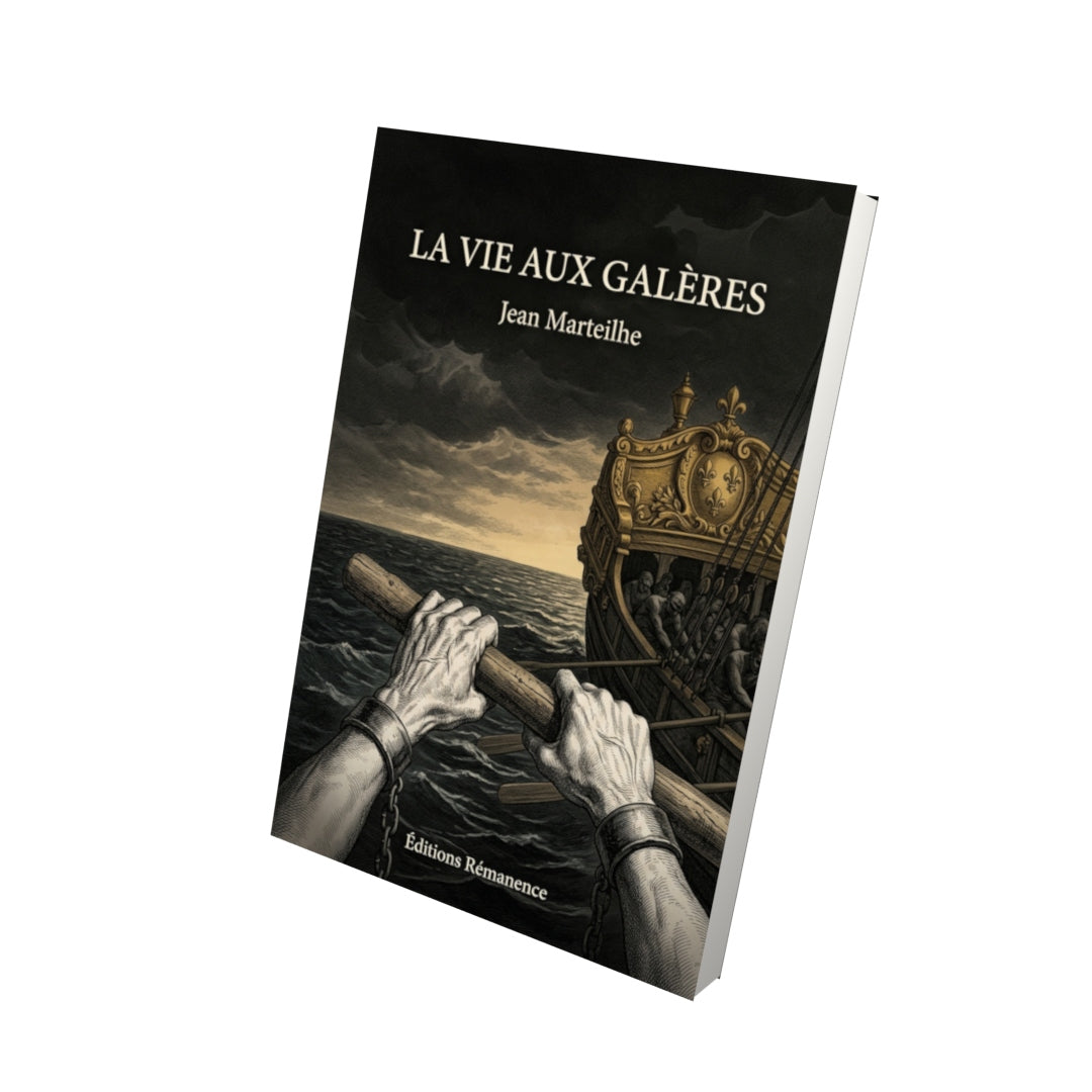 Livre La vie aux galères par Jean Marteilhe - Vue 3D - Editions Remanence