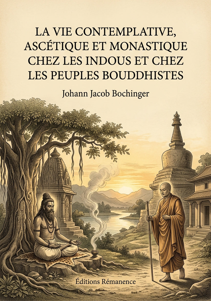 Livre La Vie contemplative, ascétique et monastique chez les Indous et chez les peuples bouddhistes par Johann Jacob Bochinger - Couverture - Editions Remanence
