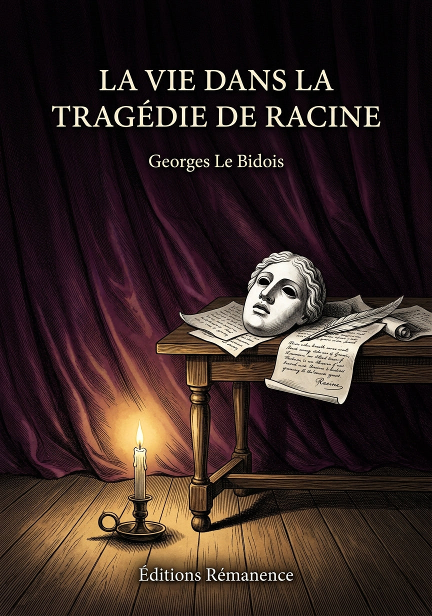 Livre La Vie dans la tragédie de Racine par Georges Le Bidois - Couverture - Editions Remanence