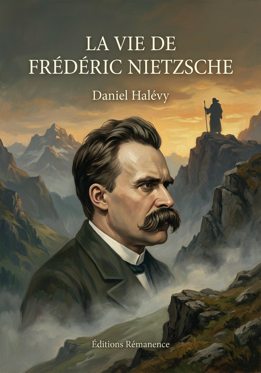 Livre La Vie de Frédéric Nietzsche par Daniel Halévy - Couverture - Editions Remanence