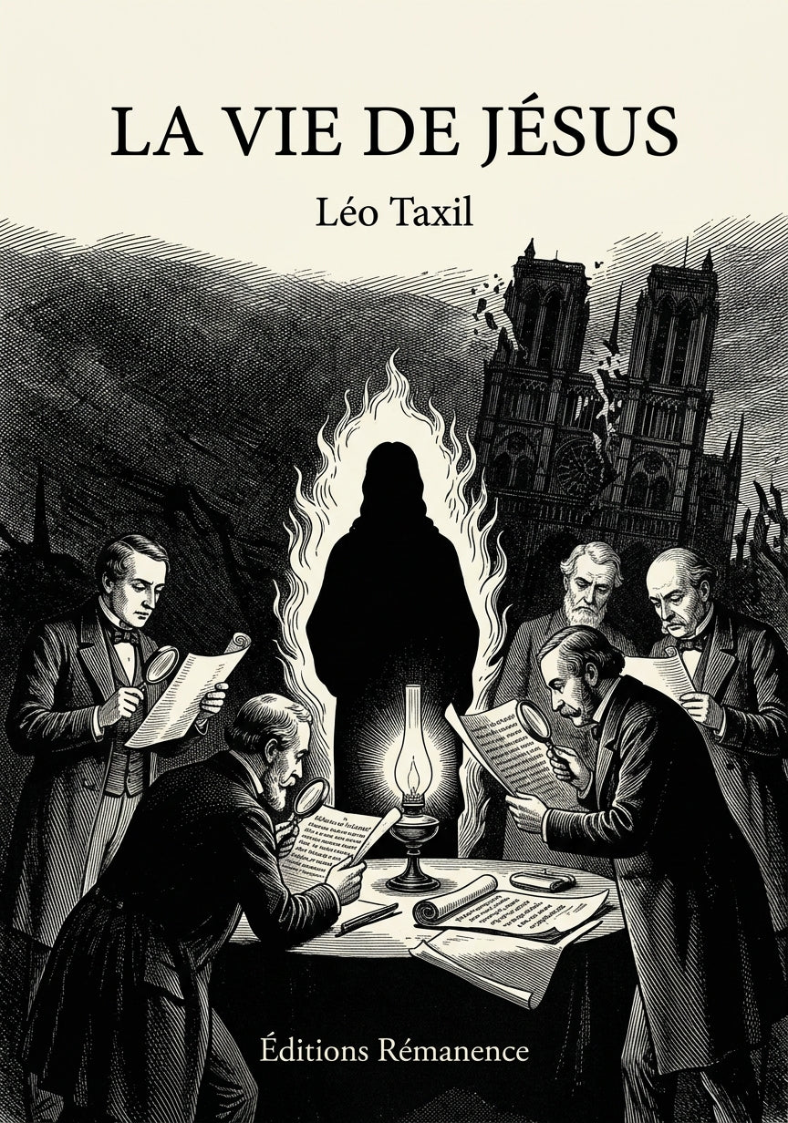 Livre La Vie de Jésus par Léo Taxil - Couverture - Editions Remanence