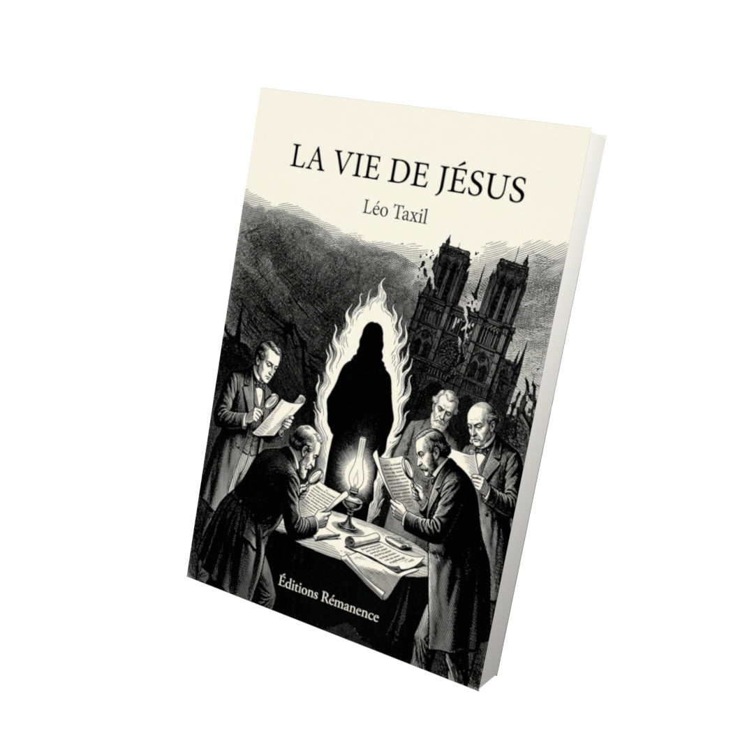 Livre La Vie de Jésus par Léo Taxil - Vue 3D - Editions Remanence