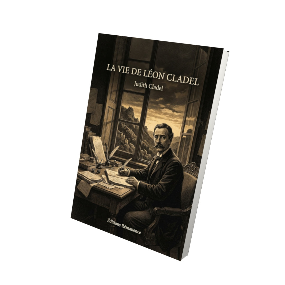 Livre La Vie de Léon Cladel par Judith Cladel - Vue 3D - Editions Remanence
