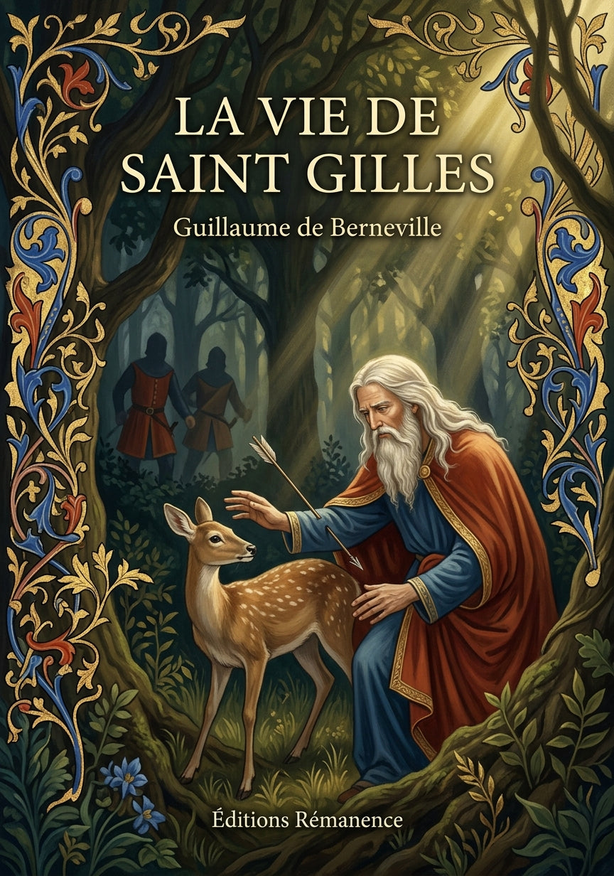Livre La vie de Saint Gilles par Guillaume de Berneville - Couverture - Editions Remanence