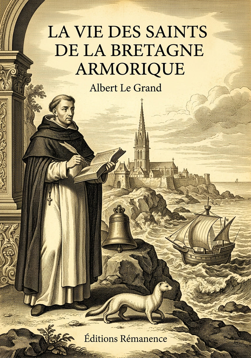 Livre La vie des saints de la Bretagne Armorique par Albert Le Grand - Couverture - Editions Remanence