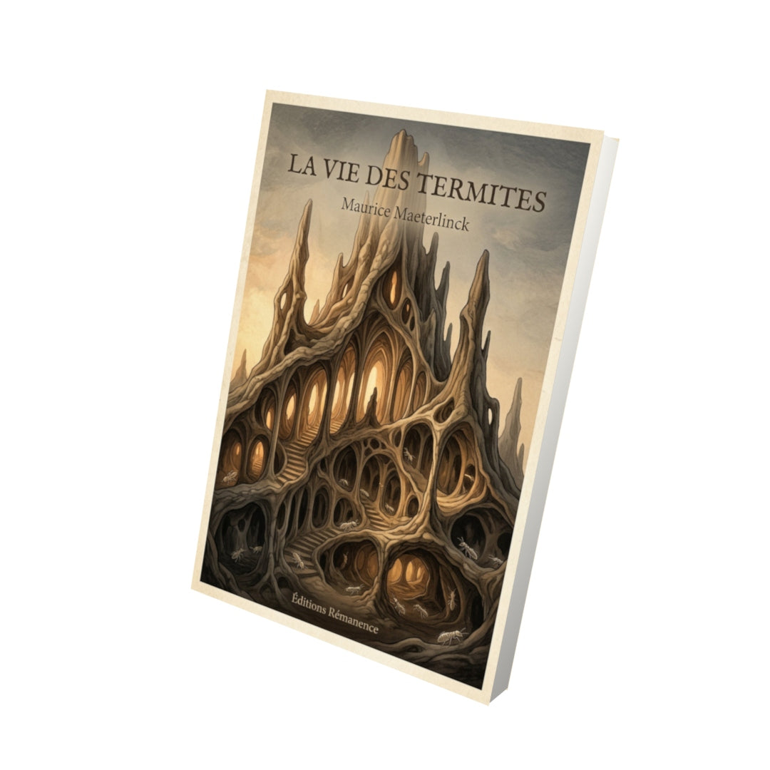 Livre La vie des termites - Maurice Maeterlinck - Vue 3D - Editions Remanence