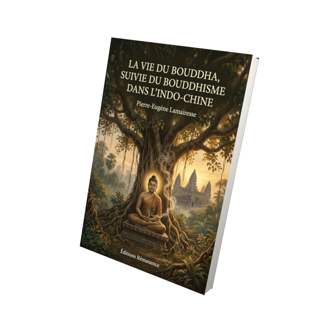Livre La Vie du Bouddha, suivie du Bouddhisme dans l’Indo-Chine par Pierre-Eugène Lamairesse - Vue 3D - Editions Remanence