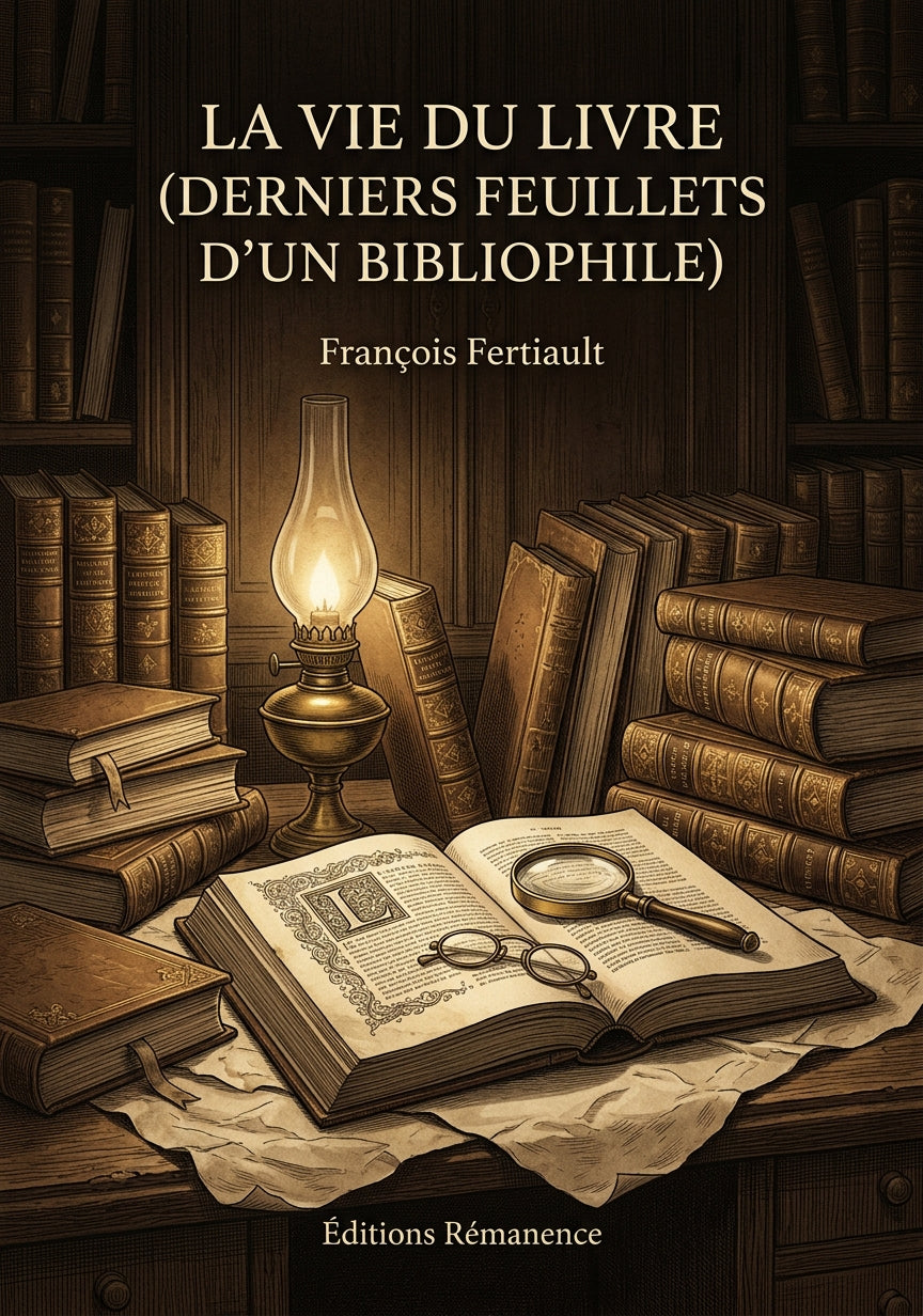 Livre La Vie du livre (Derniers feuillets d’un Bibliophile) par François Fertiault - Couverture - Editions Remanence