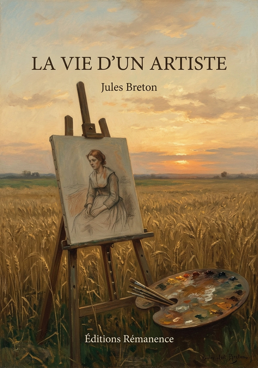 Livre La Vie d’un artiste par Jules Breton - Couverture - Editions Remanence