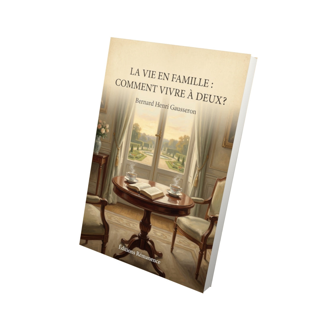 Livre La Vie en Famille : Comment Vivre à Deux? - Bernard Henri Gausseron - Vue 3D - Editions Remanence