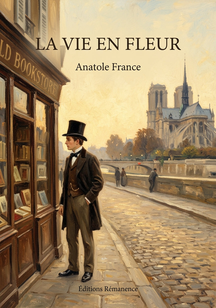 Livre La Vie en fleur par Anatole France - Couverture - Editions Remanence
