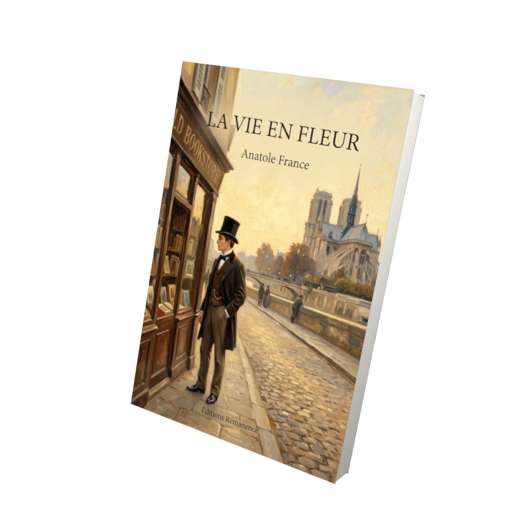 Livre La Vie en fleur par Anatole France - Vue 3D - Editions Remanence