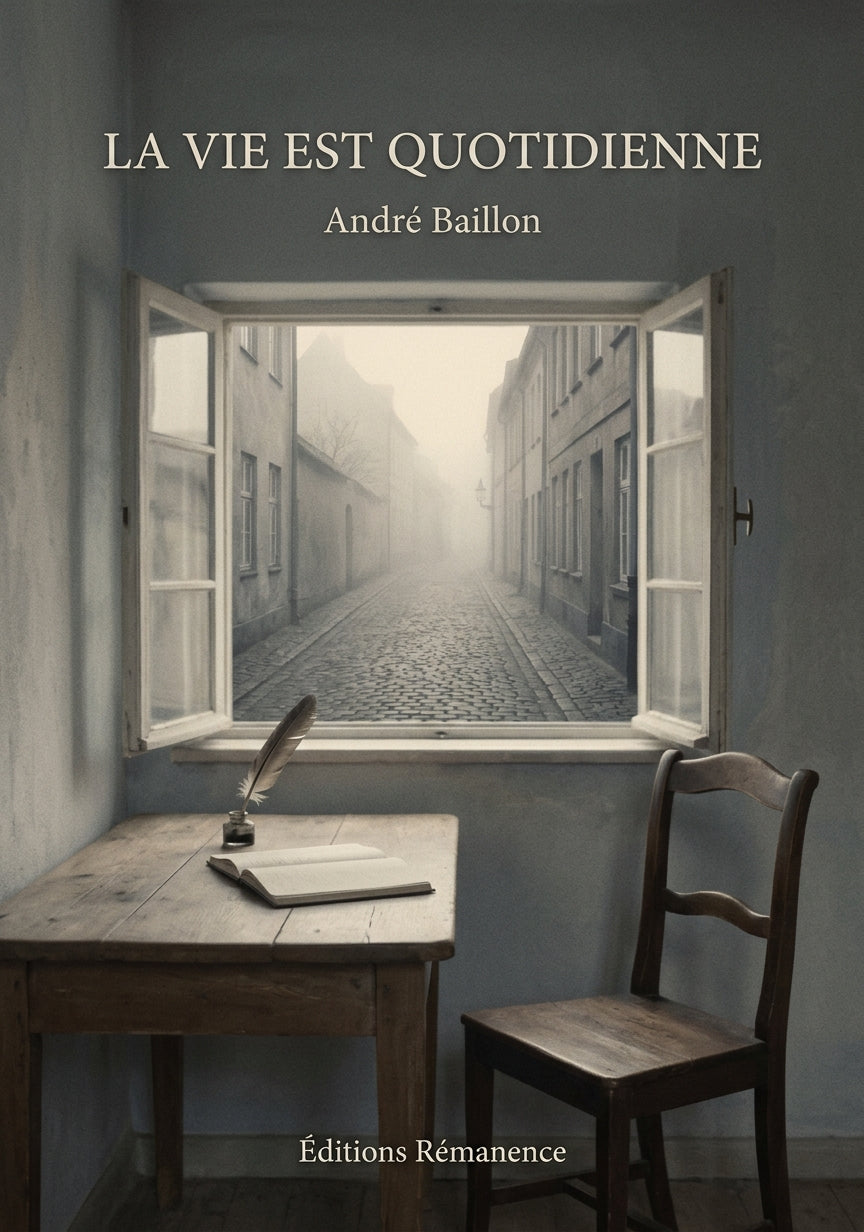 Livre La Vie est quotidienne par André Baillon - Couverture - Editions Remanence