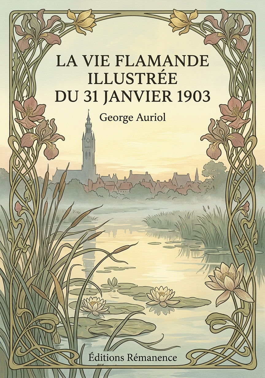 Livre La Vie flamande illustrée du 31 janvier 1903 par George Auriol - Couverture - Editions Remanence