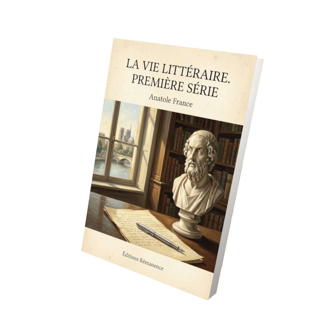 Livre La vie littéraire. Première série - Anatole France - Vue 3D - Editions Remanence