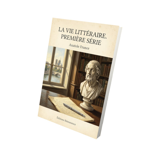 Livre La vie littéraire. Première série - Anatole France - Vue 3D - Editions Remanence