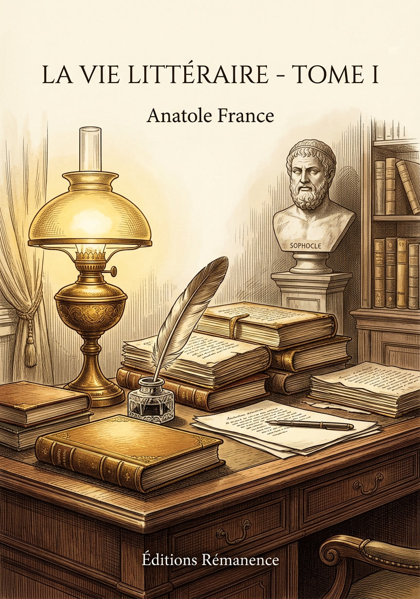 Livre La Vie littéraire - Tome I par Anatole France - Couverture - Editions Remanence