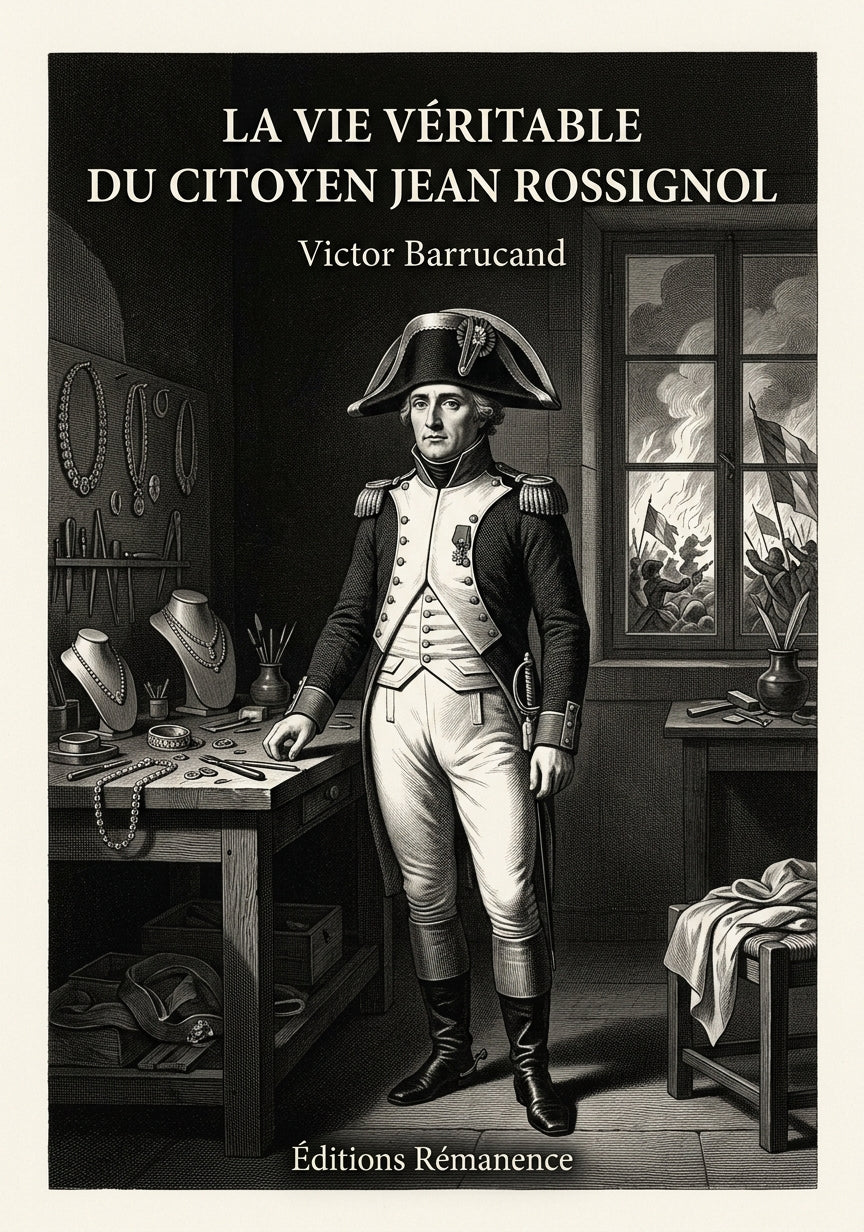 Livre La Vie véritable du citoyen Jean Rossignol par Victor Barrucand - Couverture - Editions Remanence