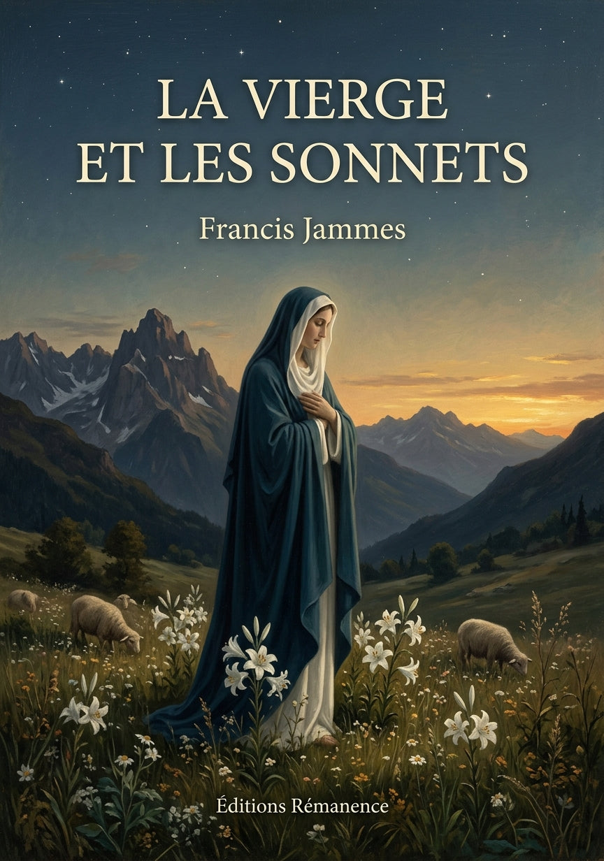 Livre La Vierge et les Sonnets par Francis Jammes - Couverture - Editions Remanence