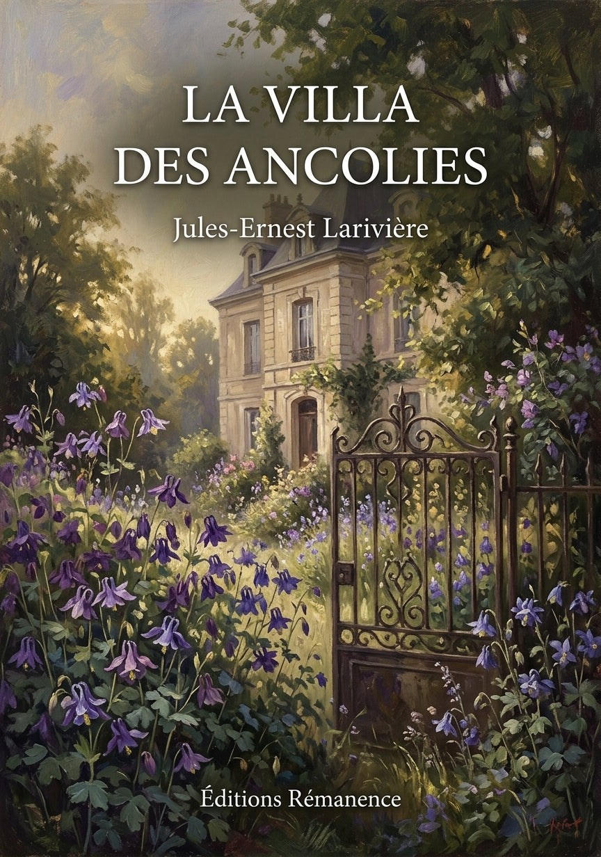 Livre La Villa des ancolies par Jules-Ernest Larivière - Couverture - Editions Remanence