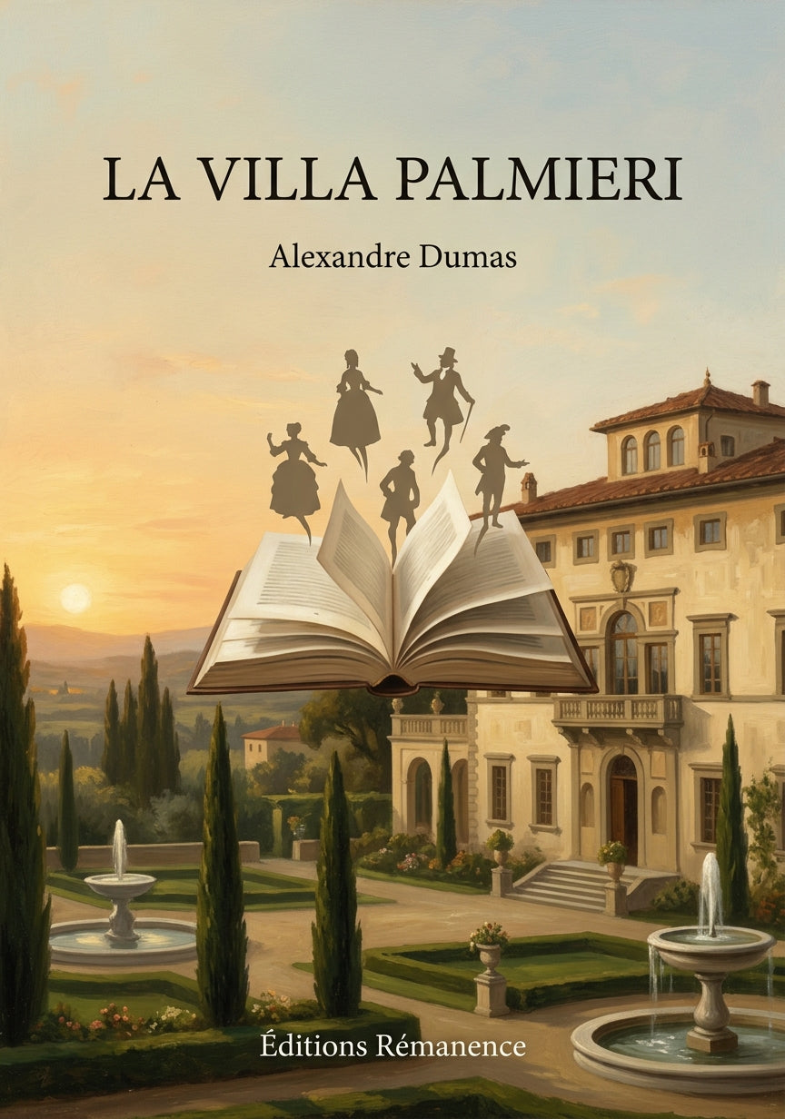 Livre La Villa Palmieri par Alexandre Dumas - Couverture - Editions Remanence