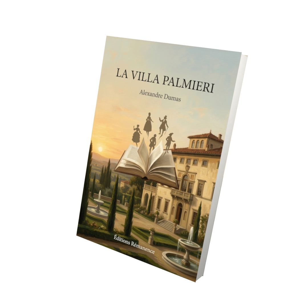 Livre La Villa Palmieri par Alexandre Dumas - Vue 3D - Editions Remanence