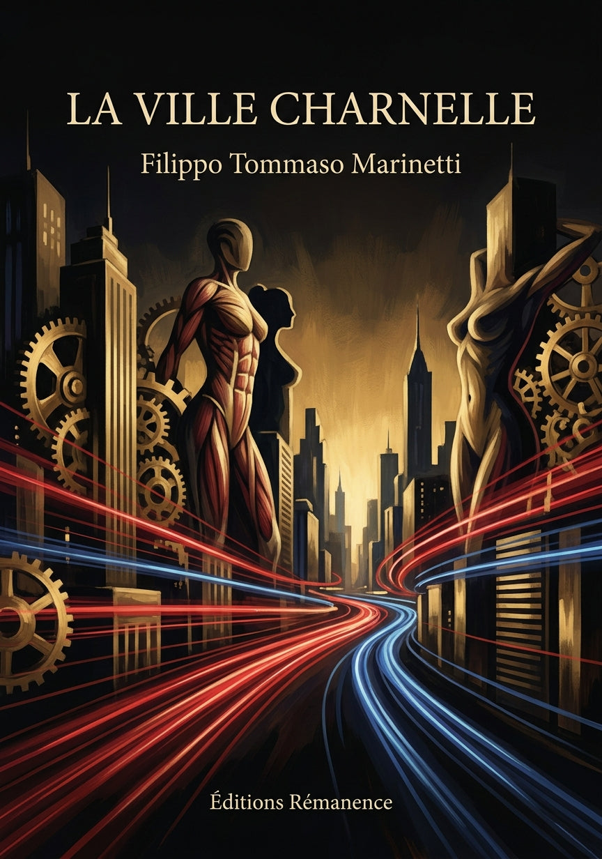 Livre La Ville charnelle par Filippo Tommaso Marinetti - Couverture - Editions Remanence