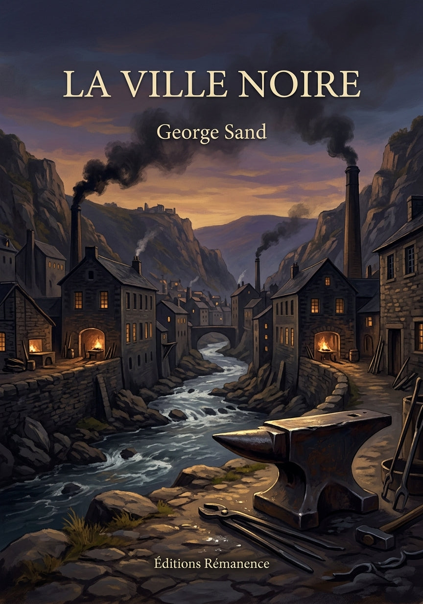 Livre La Ville noire par George Sand - Couverture - Editions Remanence