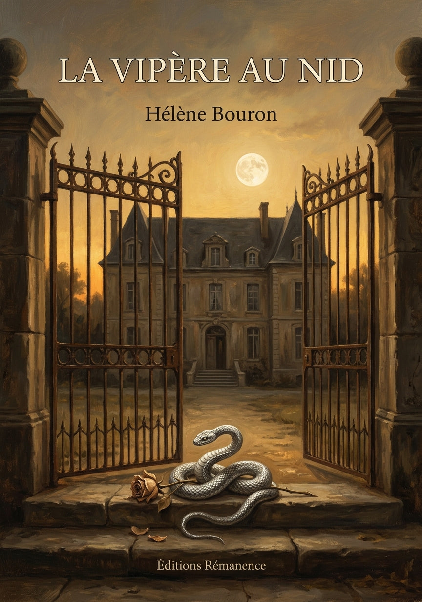 Livre La Vipère au nid par Hélène Bouron - Couverture - Editions Remanence