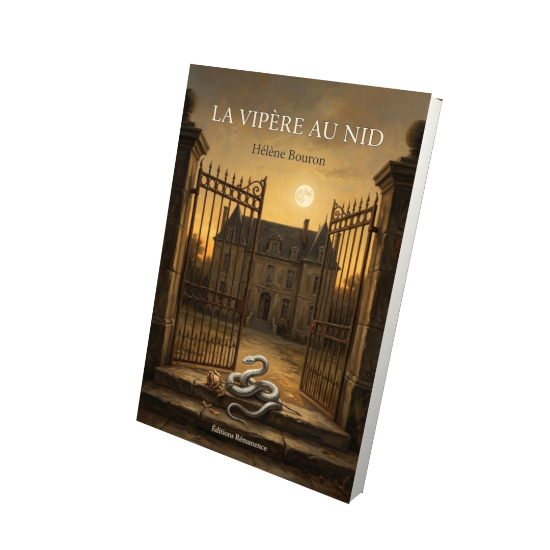 Livre La Vipère au nid par Hélène Bouron - Vue 3D - Editions Remanence