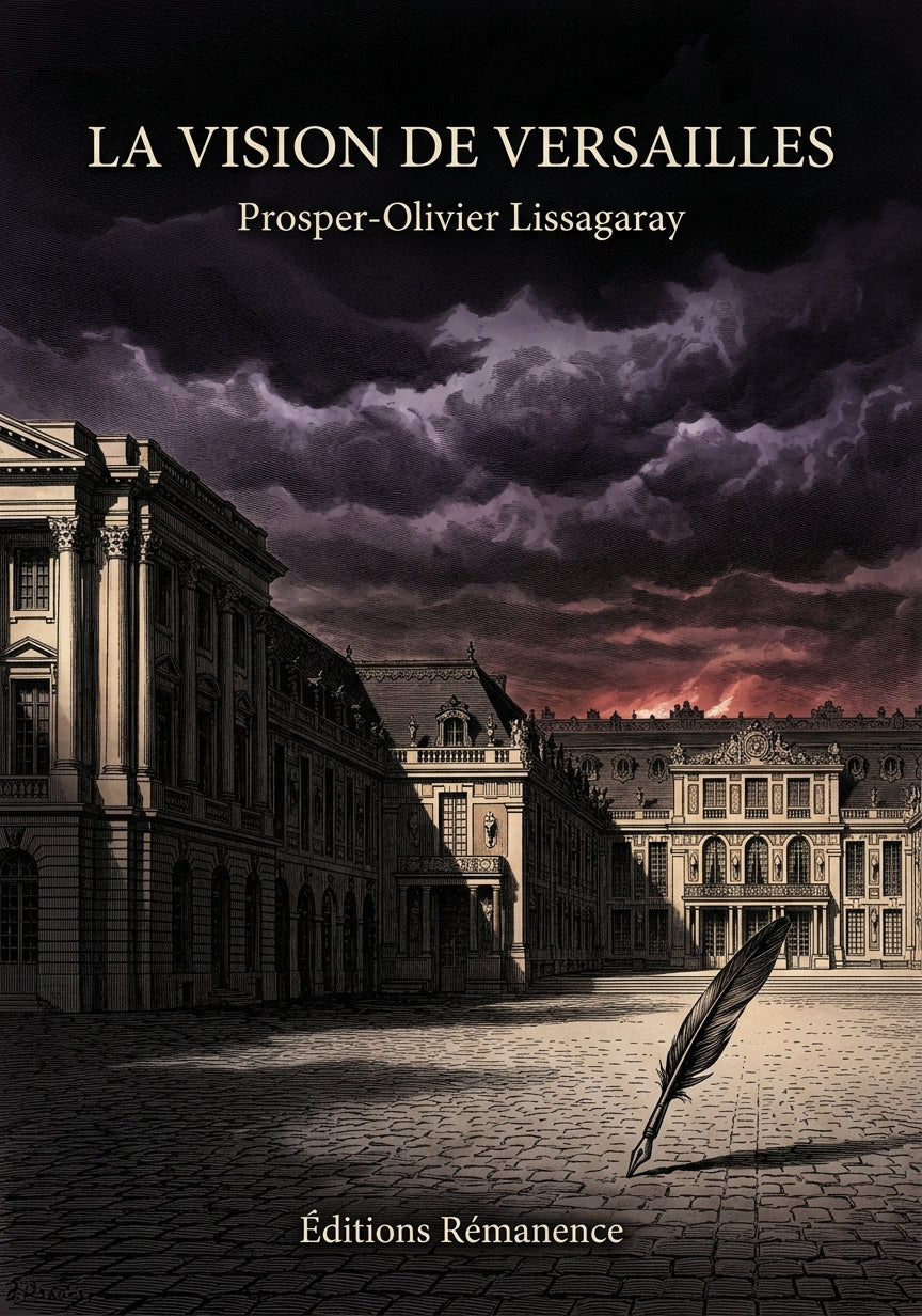 Livre La Vision de Versailles par Prosper-Olivier Lissagaray - Couverture - Editions Remanence