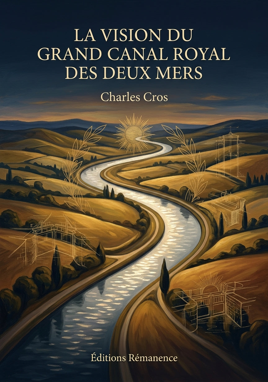 Livre La Vision du grand canal royal des deux mers par Charles Cros - Couverture - Editions Remanence