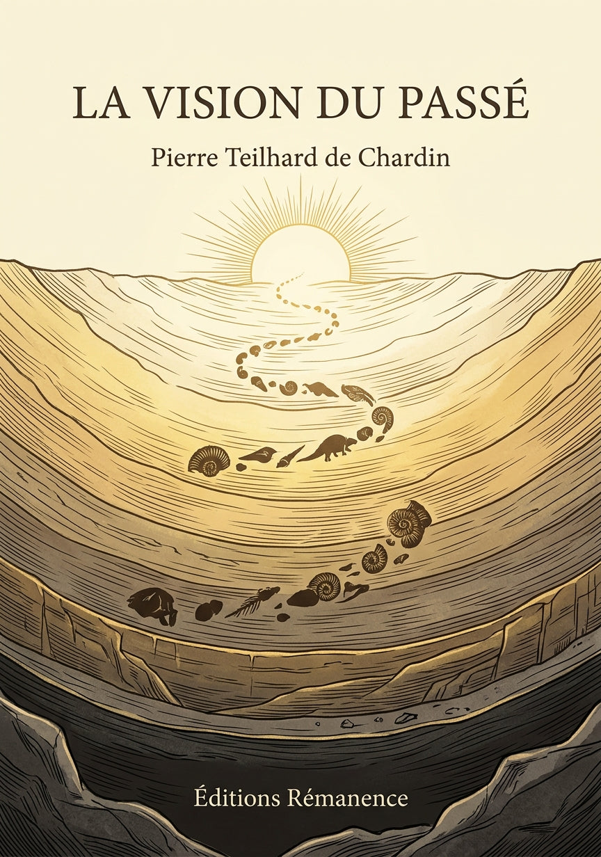Livre La Vision du Passé par Pierre Teilhard de Chardin - Couverture - Editions Remanence