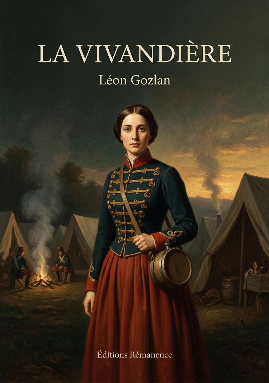Livre La Vivandière par Léon Gozlan - Couverture - Editions Remanence