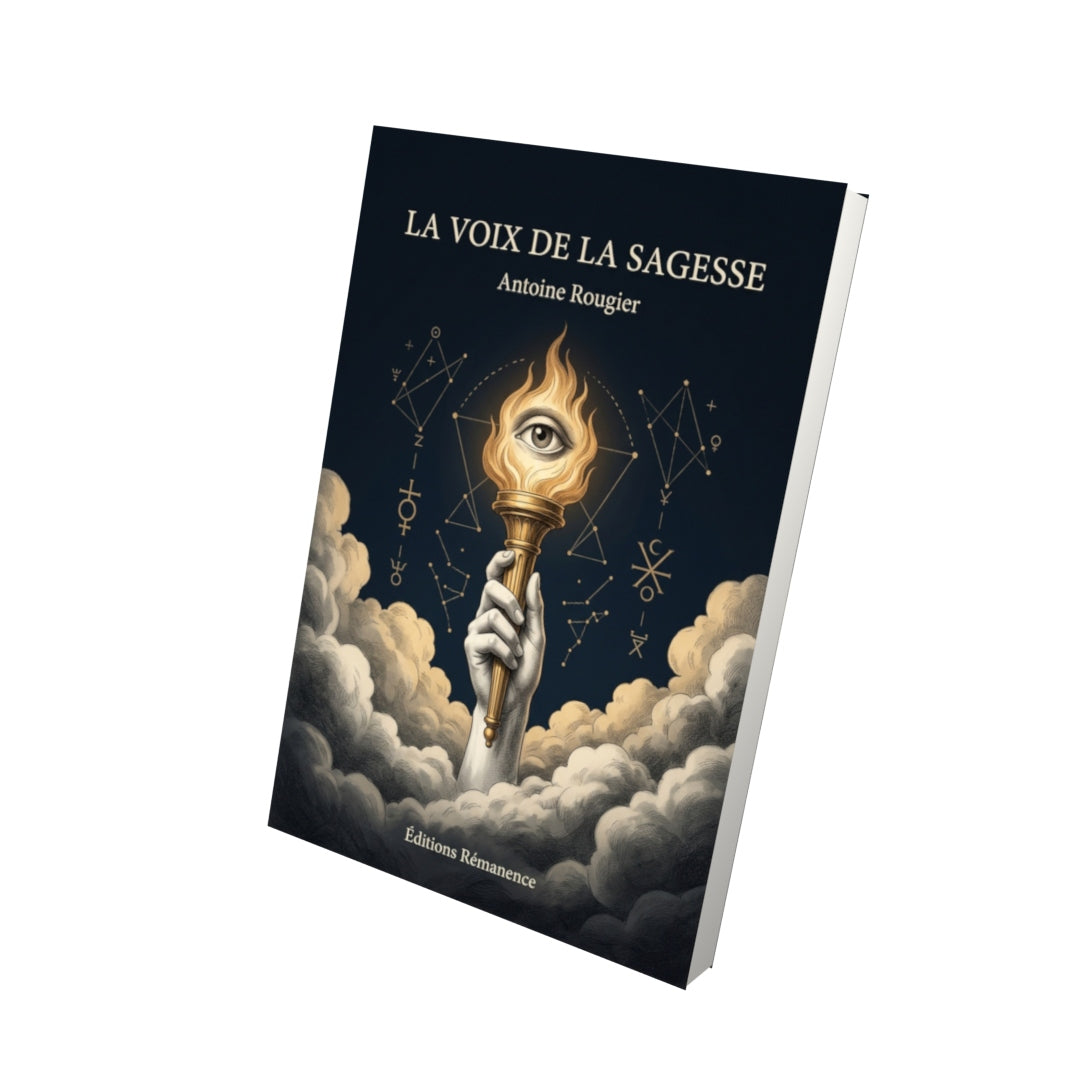 Livre La Voix de la Sagesse par Antoine Rougier - Vue 3D - Editions Remanence
