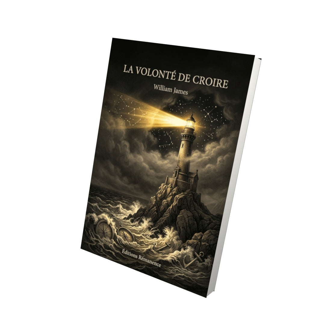 Livre La Volonté de croire par William James - Vue 3D - Editions Remanence