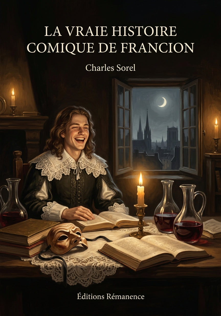 Livre La Vraie Histoire comique de Francion par Charles Sorel - Couverture - Editions Remanence