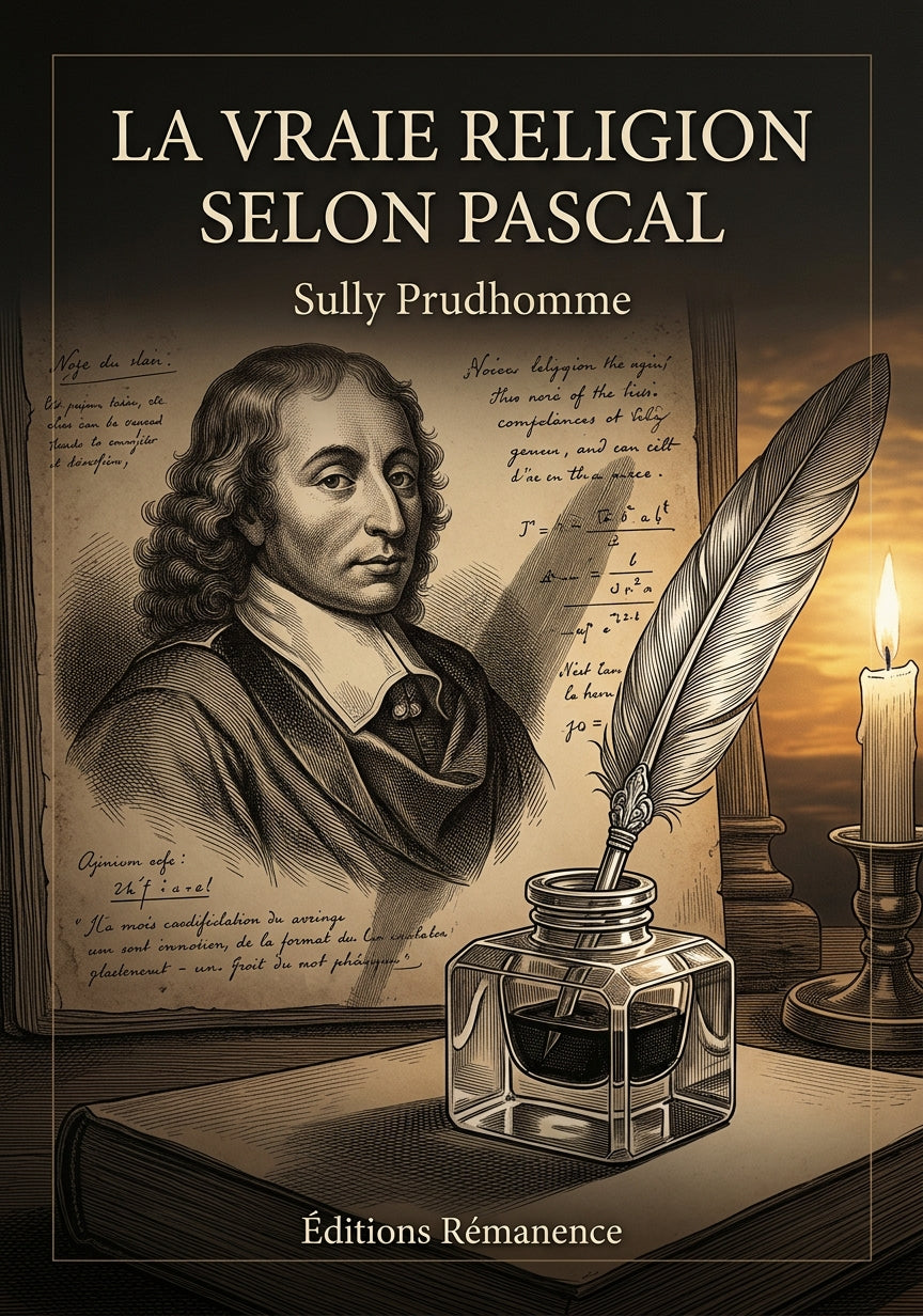 Livre La Vraie Religion selon Pascal par Sully Prudhomme - Couverture - Editions Remanence