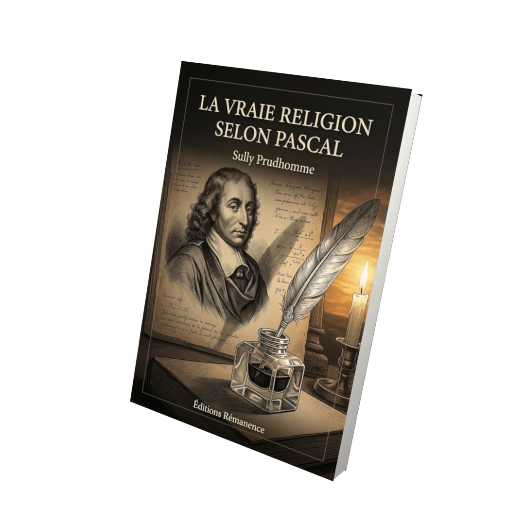 Livre La Vraie Religion selon Pascal par Sully Prudhomme - Vue 3D - Editions Remanence