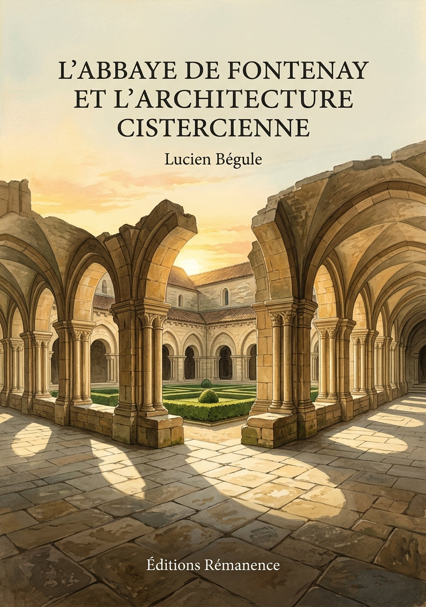 Livre L’Abbaye de Fontenay et l’architecture cistercienne par Lucien Bégule - Couverture - Editions Remanence