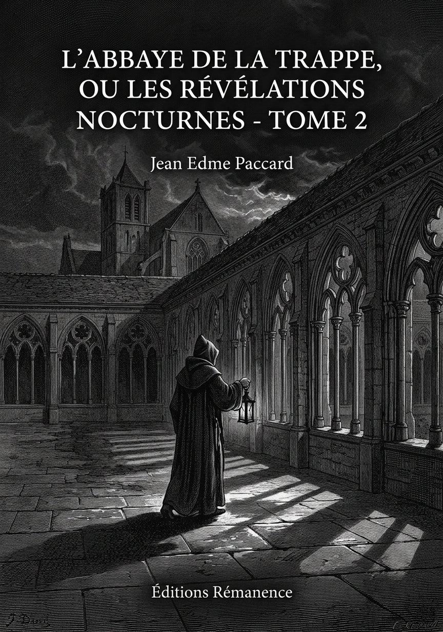 Livre L’Abbaye de la Trappe, ou les Révélations nocturnes - Tome 2 par Jean Edme Paccard - Couverture - Editions Remanence