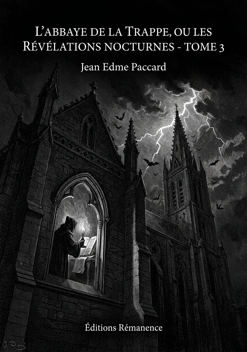 Livre L’Abbaye de la Trappe, ou les Révélations nocturnes - Tome 3 par Jean Edme Paccard - Couverture - Editions Remanence