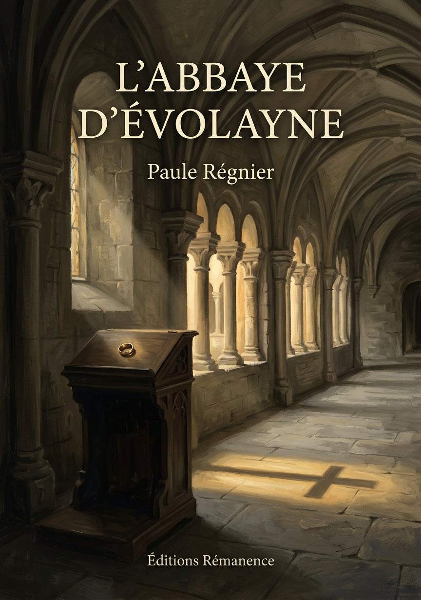 Livre L’Abbaye d’Évolayne par Paule Régnier - Couverture - Editions Remanence