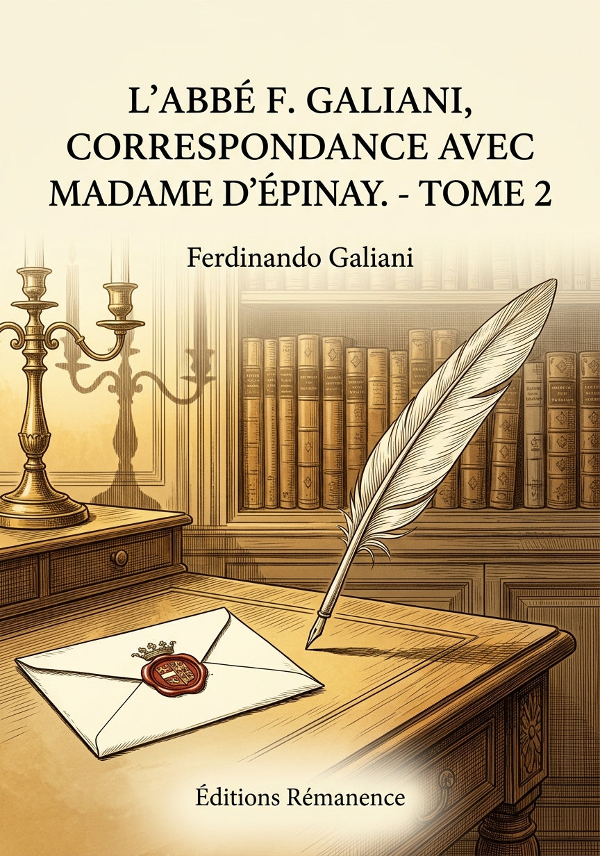 Livre L’abbé F. Galiani, correspondance avec madame d’Épinay. - Tome 2 par Ferdinando Galiani - Couverture - Editions Remanence