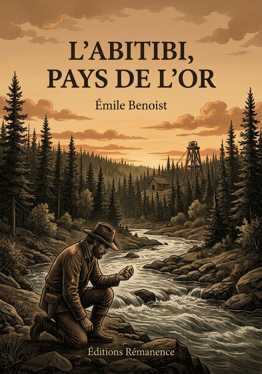 Livre L’Abitibi, pays de l’or par Émile Benoist - Couverture - Editions Remanence